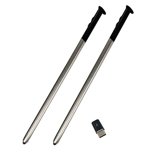 2 Pack Black LCD Stylus Pen Replacement for Motorola Moto G Stylus 2020 with Type C Adapter - Compatible with Note Taking, Drawing & Touchscreen Devices