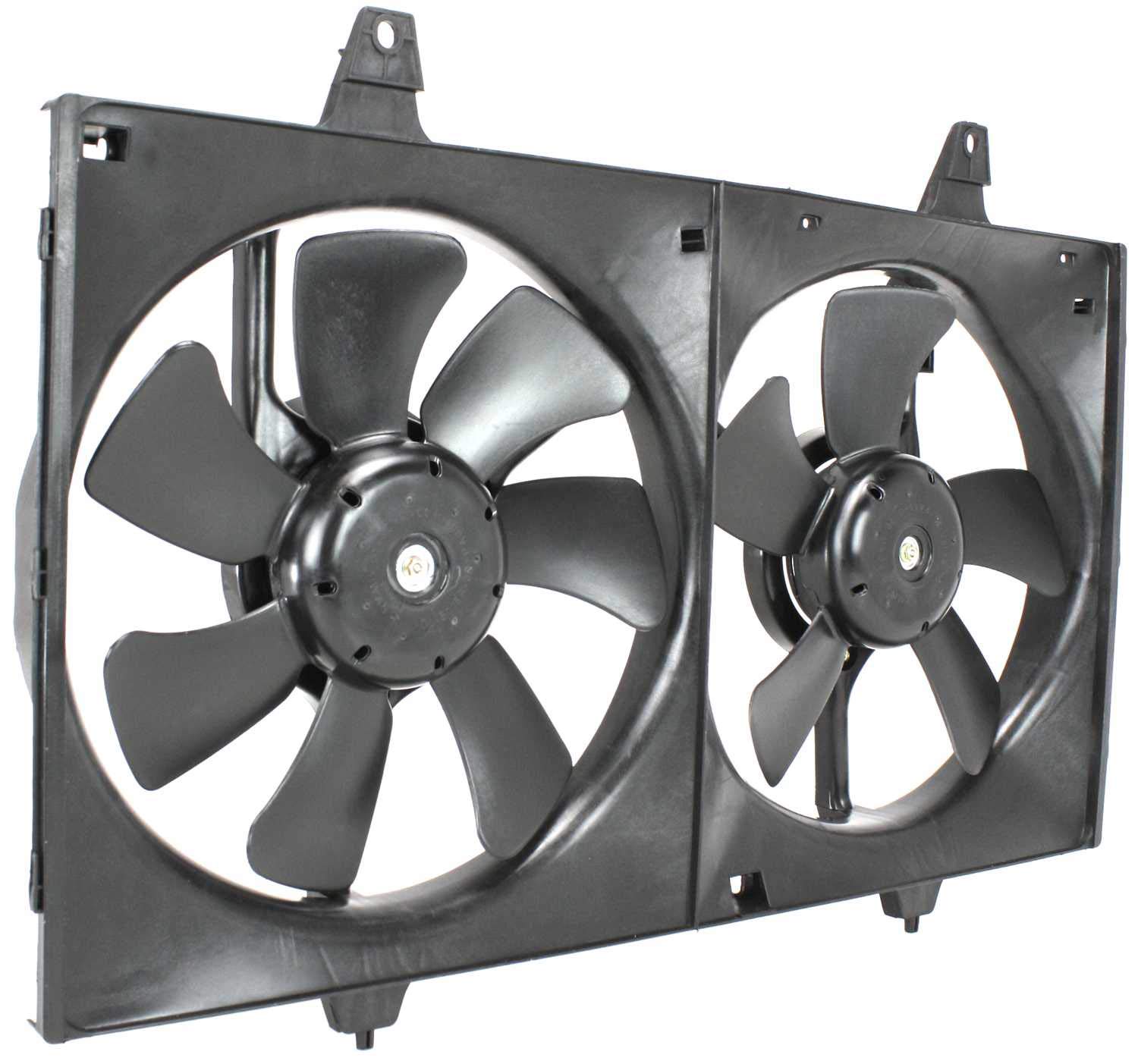 Go-Parts - Replacement Radiator Fan Assembly for 1995-1999 Nissan Maxima (Fits 1997 & 1998 Models) | Dual Fan Cooling System | Perfect for Engine Overheating Prevention & Summer Driving