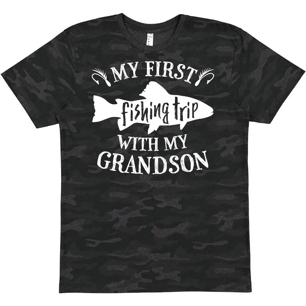 My First Fishing Trip with My Grandson T-Shirt - Funny Family Fishing Gift for Grandpas & Grandsons - Perfect for Outdoor Adventures & Bonding Moments