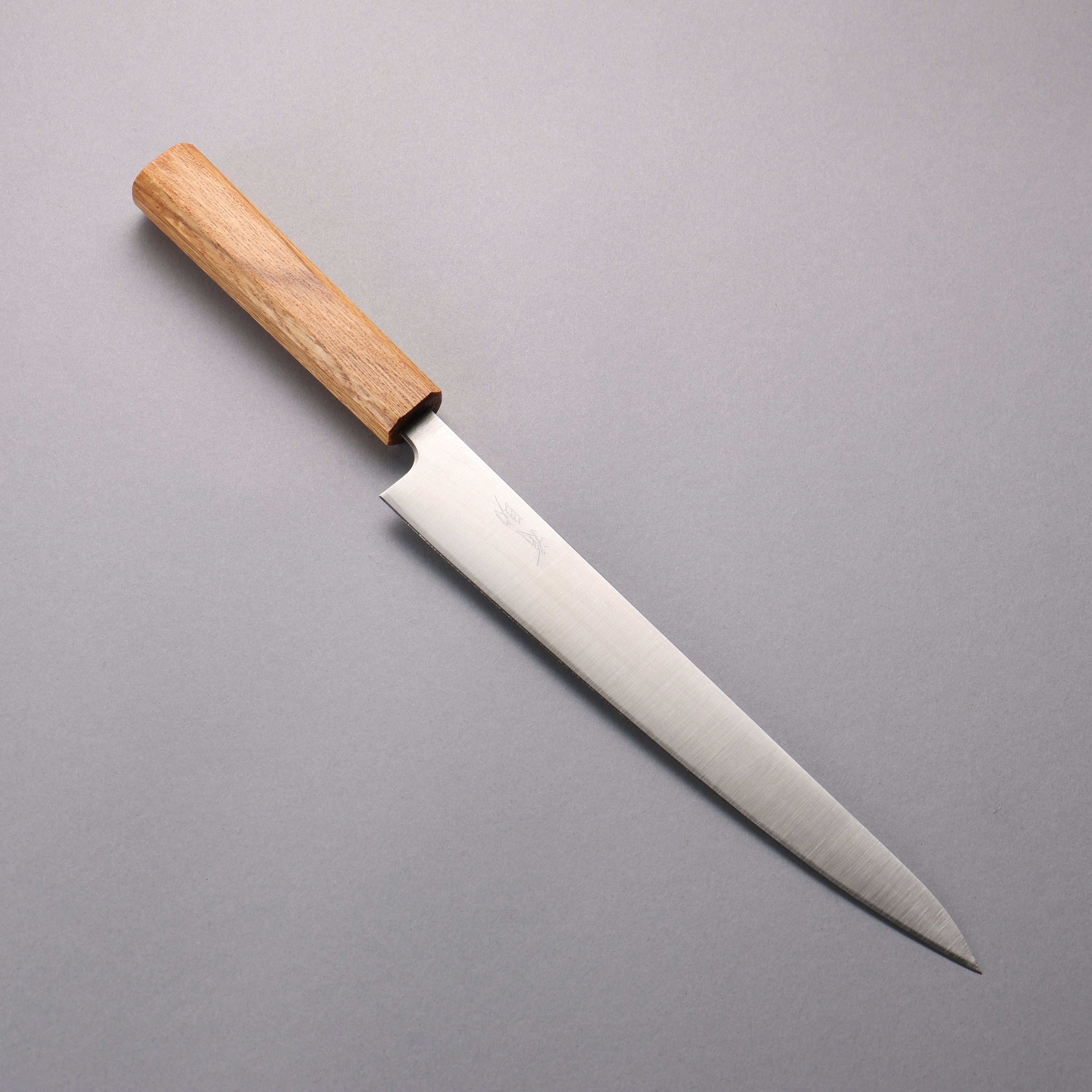 Premium Sujihiki Knife 240mm - Japanese Silver Steel No.3 with Mirror Polished Finish & White Oak Handle - Perfect for Sushi, Sashimi, and Meat Slicing