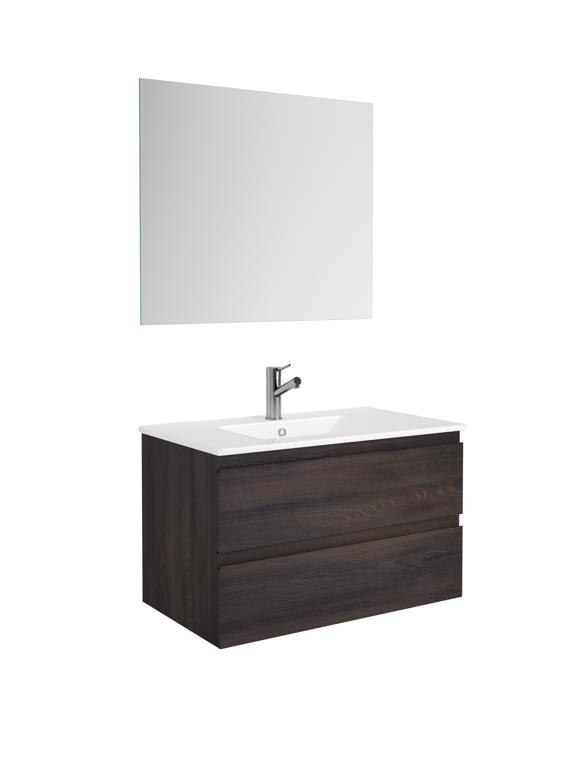 Pasadena Single Bathroom Vanity Cabinet with Onyx Ceramic Basin - Modern Sink for Small Bathrooms, Powder Rooms & Guest Baths