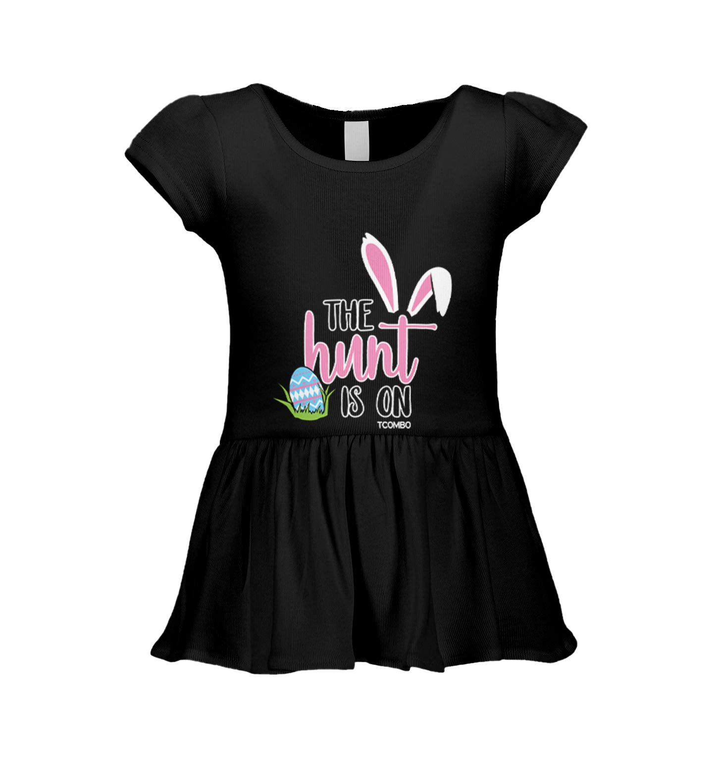 Easter Egg Bunny Baby Rib Dress for Infants & Toddlers - Perfect for Easter Celebrations, Photo Shoots & Spring Outfits
