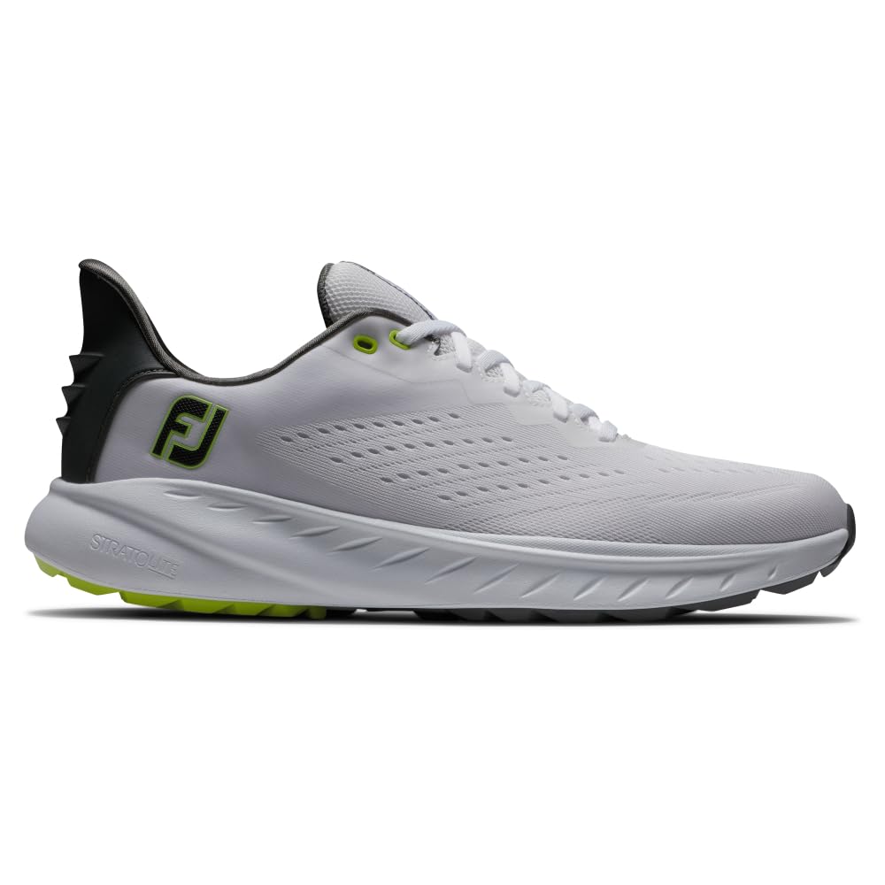 FootJoy Men's Flex XP Golf Shoes - Lightweight & Waterproof Spiked Golf Shoes for Men - Perfect for Walking the Course & All-Weather Play
