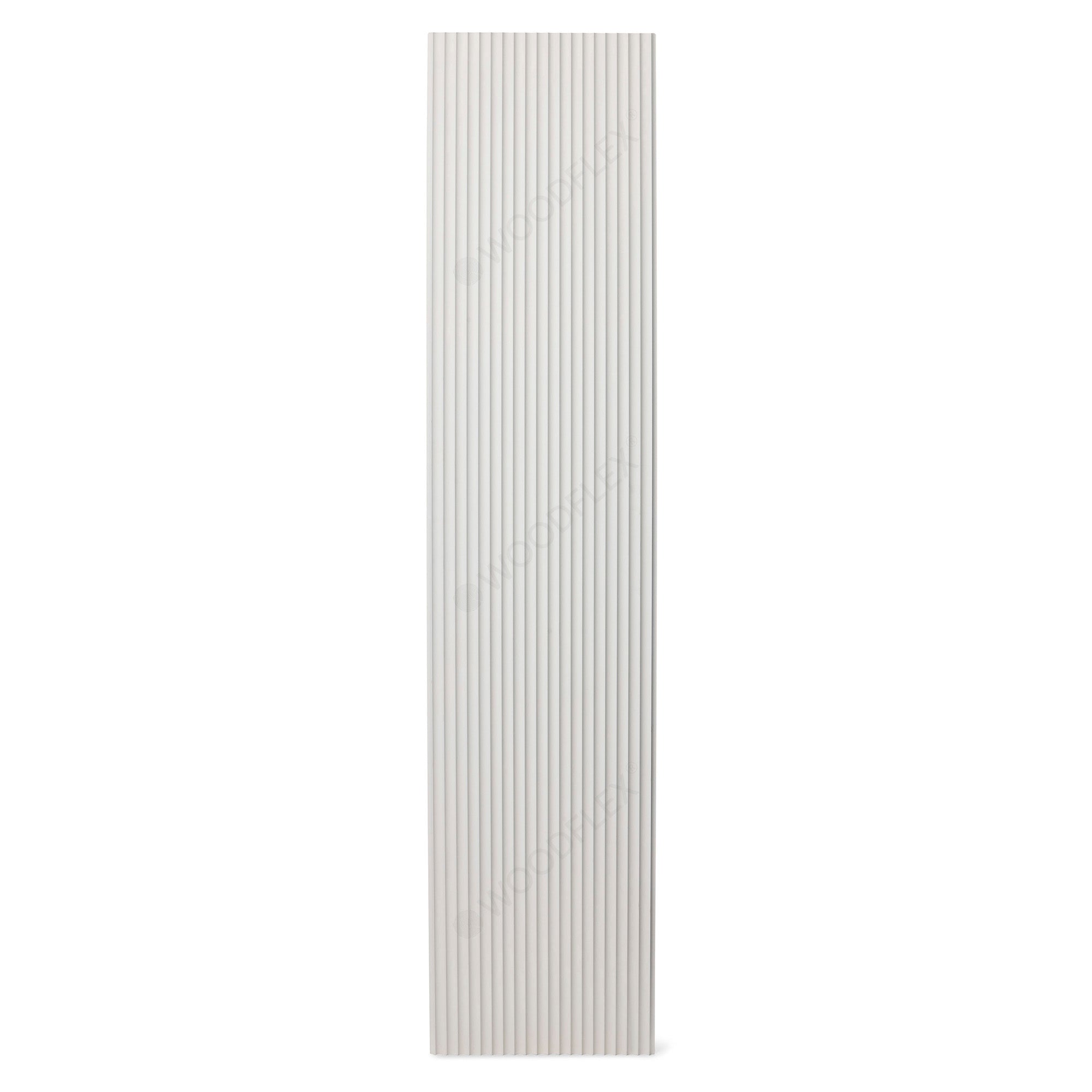 WOODFLEX White Primed Flexible Wave 30 - 2700mm x 600mm Waterproof MDF Wall Panel for Bathroom, Kitchen & Home Decoration