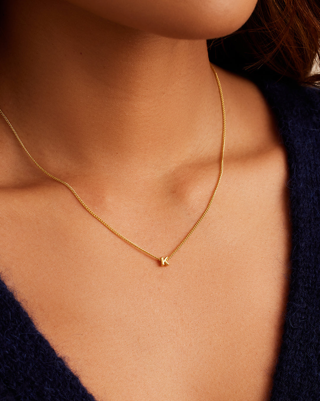 Wilder Mini Alphabet Necklace - Personalized Initial Pendant Jewelry for Women | Perfect Gift for Birthday, Anniversary & Everyday Wear