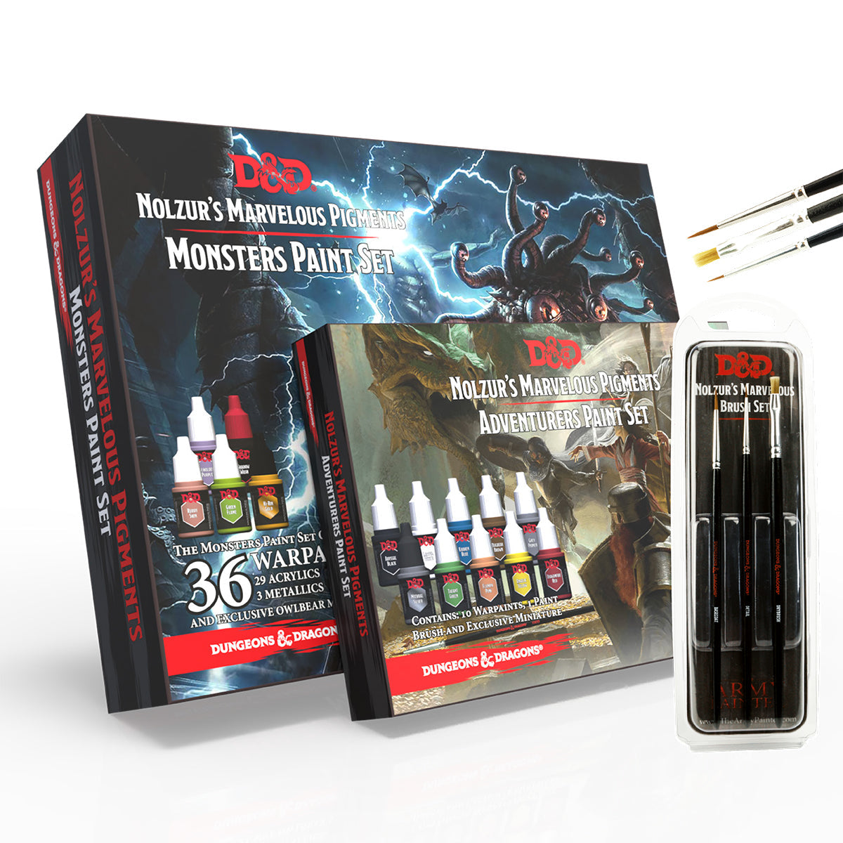D&D Nolzur's Marvelous Pigments Paint Set - Fantasy Miniature Painting Kit for Dungeons & Dragons RPG, Tabletop Gaming & Miniature Collectors - Perfect for Customizing D&D Miniatures & Terrain