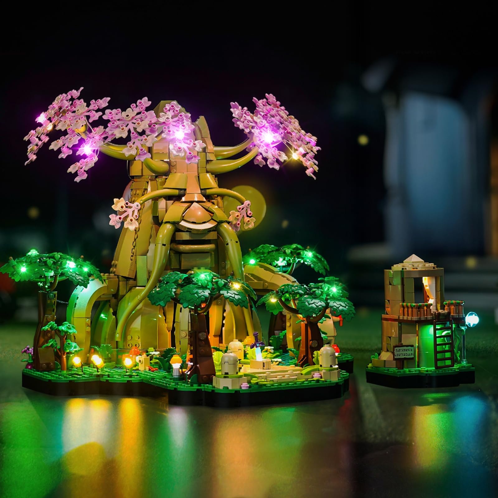 LED Light Kit for Lego Great Deku Tree 2-in-1 (Model Not Included) - Decorative Lighting Set Compatible with 77092 Large Decorative Tree 2-in-1 Building Blocks - Creative Toy for Home Display & Nighttime Decoration