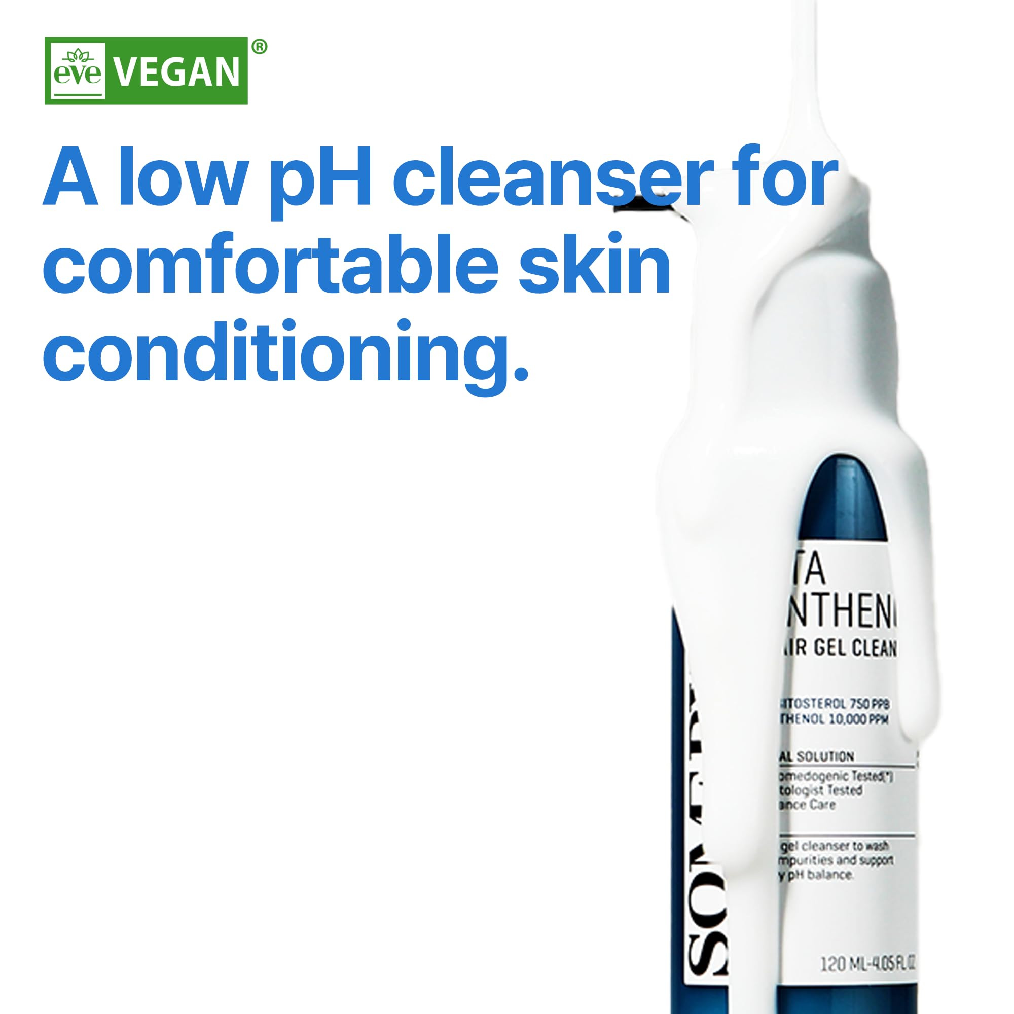 SOME BY MI Beta-Panthenol Repair Gel Cleanser - 17 Amino Acids for pH Balancing & Deep Moisturizing - Gentle Daily Face Wash for Sensitive & Acne-Prone Skin - Perfect for Morning & Night Skincare Routine