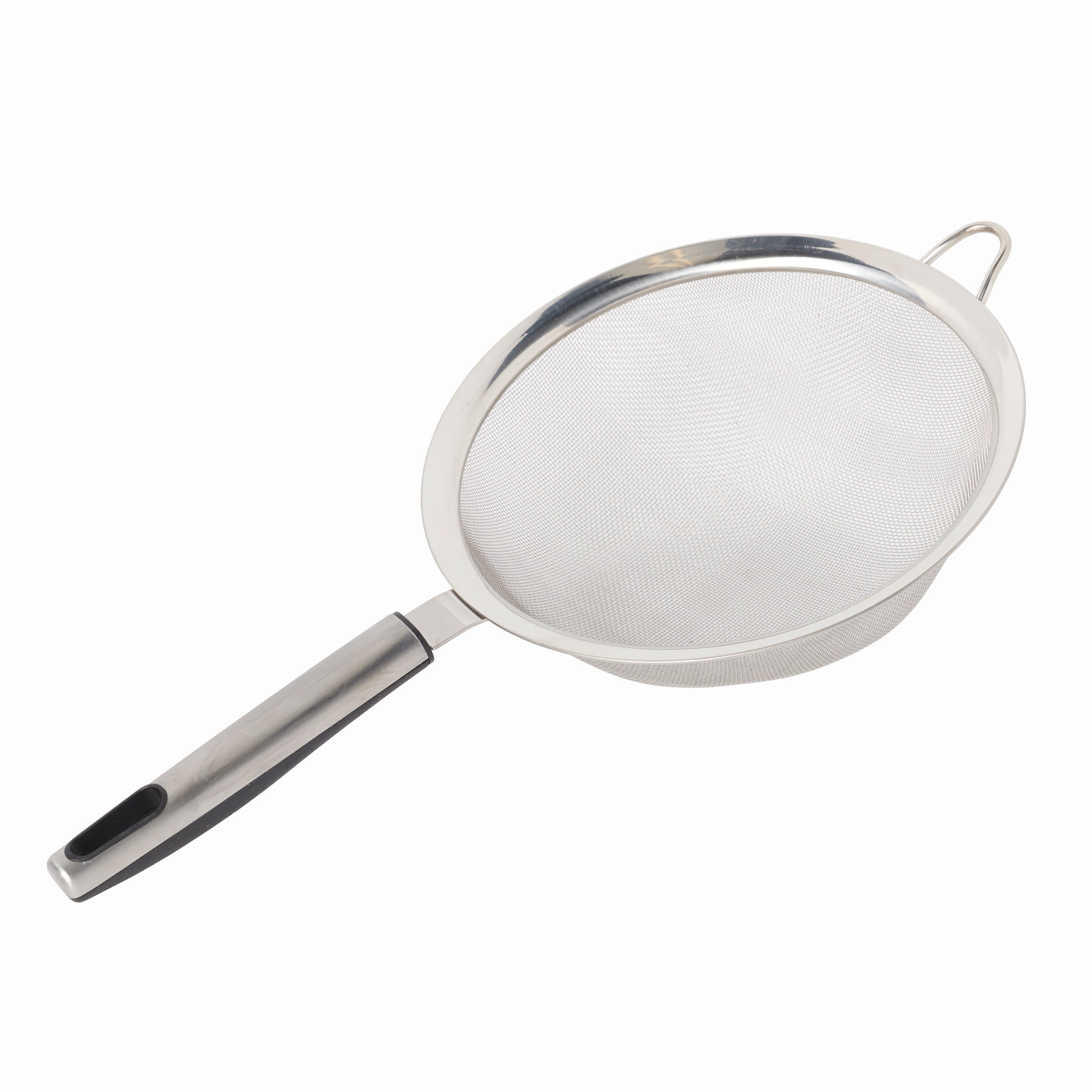 Premium 8-Inch Stainless Steel Kitchen Strainer - Fine Mesh Colander for Pasta, Vegetables, and Fruits - Ideal for Cooking, Baking, and Food Prep