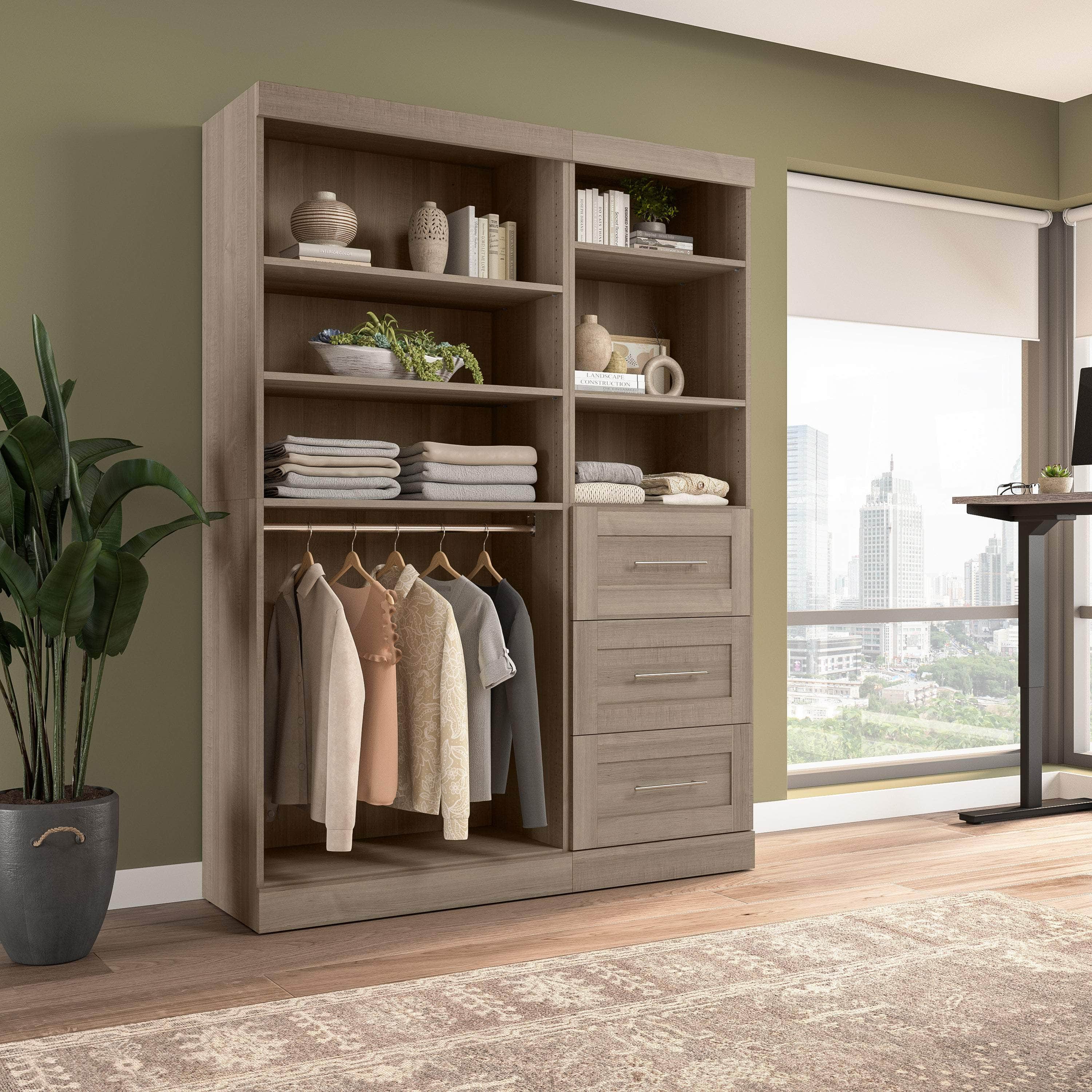 61W Closet Organizer with 7 Color Options - Space Saving Storage Solution for Bedroom, Closet & Wardrobe Organization
