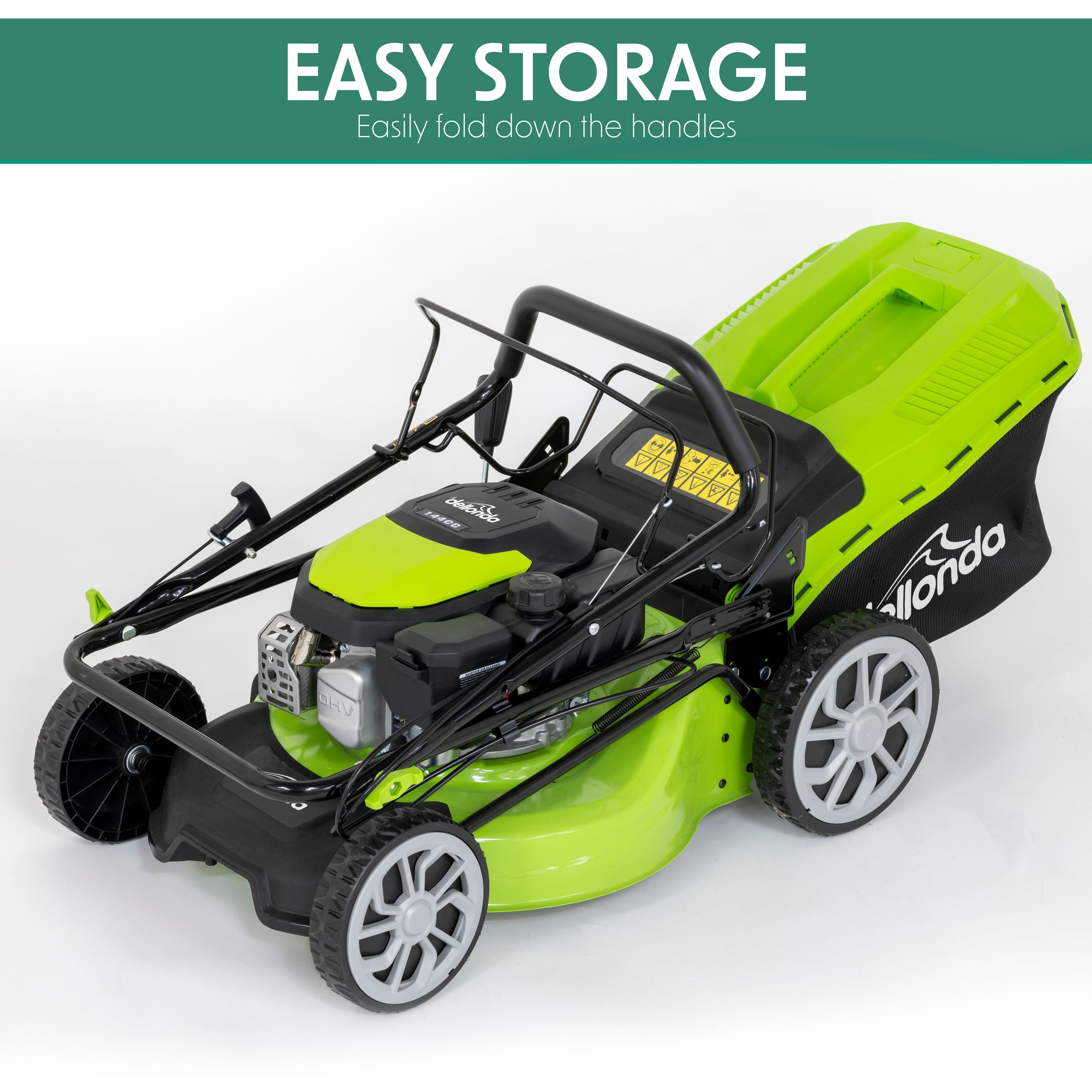 **18-Inch 46cm 144cc Self-Propelled Gas Lawn Mower - 4-Stroke DG101 - Ideal for Medium to Large Yards & Tough Grass Cutting**