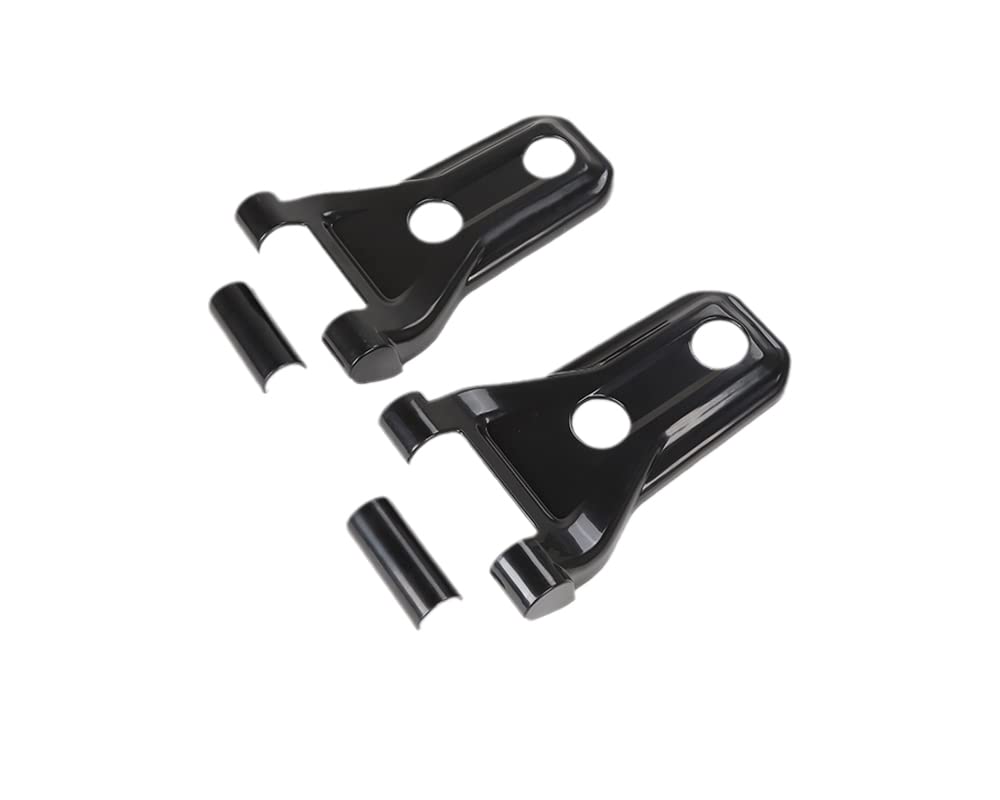 2018-2022 Jeep Wrangler JL & Gladiator JT Engine Hood Hinge Cover Trim - 4PCS Black Exterior Accessories for Off-Road Protection & Style Upgrade | Perfect for Trail Riding, Car Shows & Daily Driving