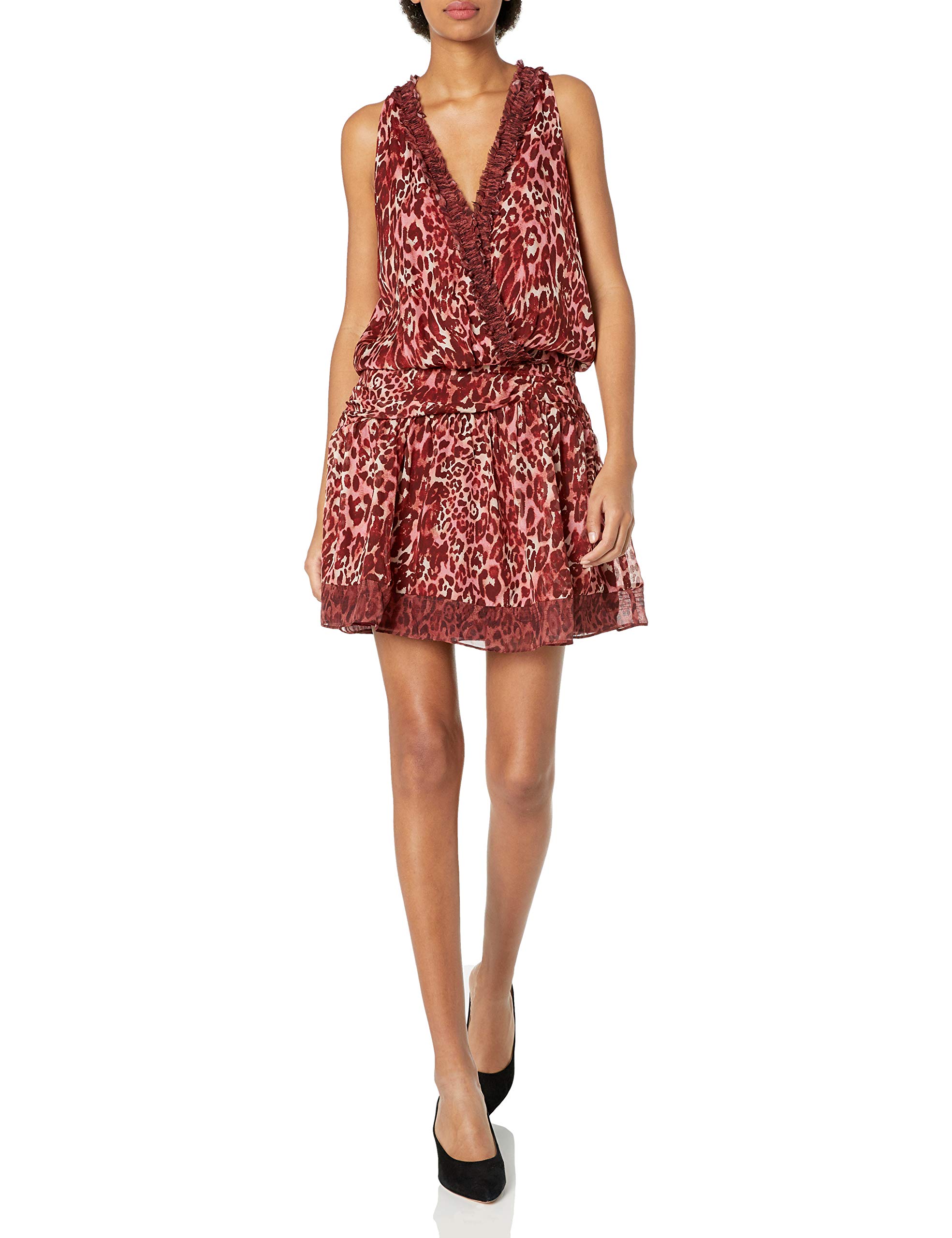 Ramy Brook Women's Leopard Print Winsten Mini Dress - Stylish Party & Cocktail Dress for Night Out or Special Occasions
