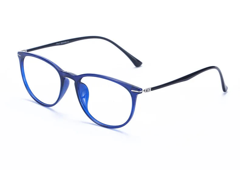 Brightzone Women's Full Rim Oval Round TR90 Titanium Eyeglasses Frame 71301 - Lightweight & Durable for Work, Reading & Everyday Wear