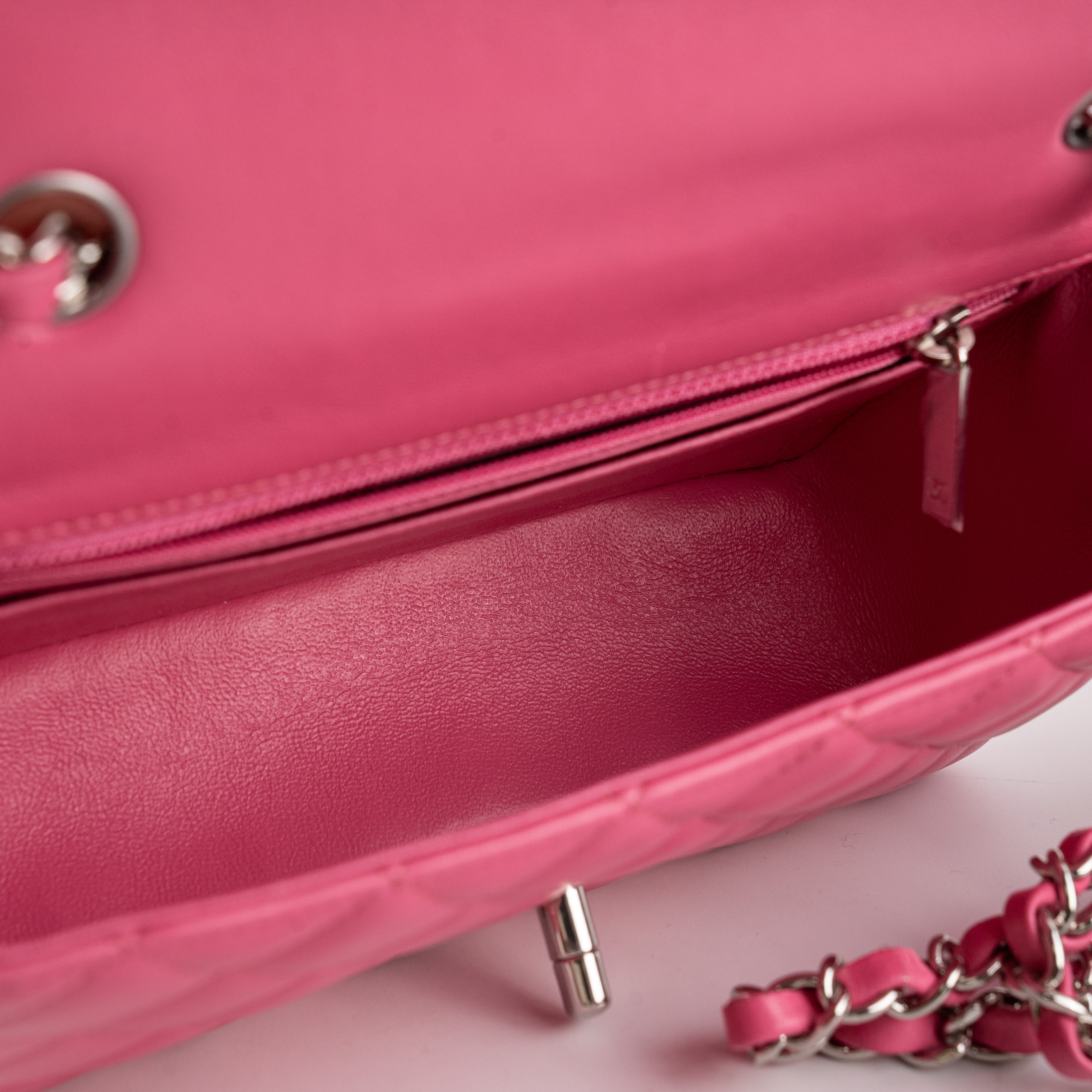 Chanel Mini Rectangle Lambskin Pink Crossbody Bag - Luxury Designer Handbag for Women | Perfect for Date Night, Parties & Special Occasions
