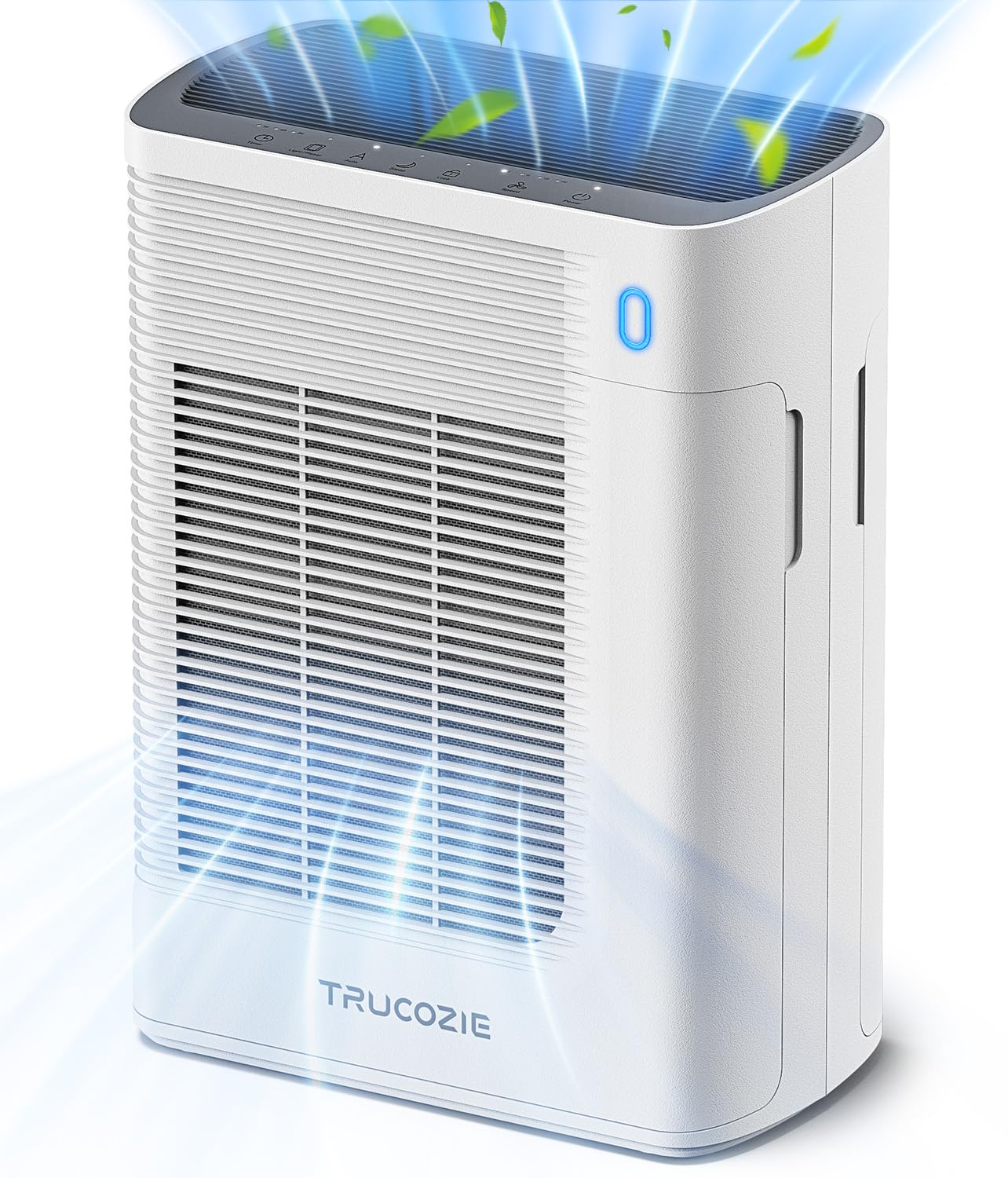 Best Air Purifier for Large Rooms up to 1937 Sq Ft - HEPA Filter with Dual Air Inlet, Smart Sensors & Sleep Mode - Removes Allergens, Dust, Smoke, Pet Dander - Perfect for Bedrooms, Living Rooms & Offices (White)
