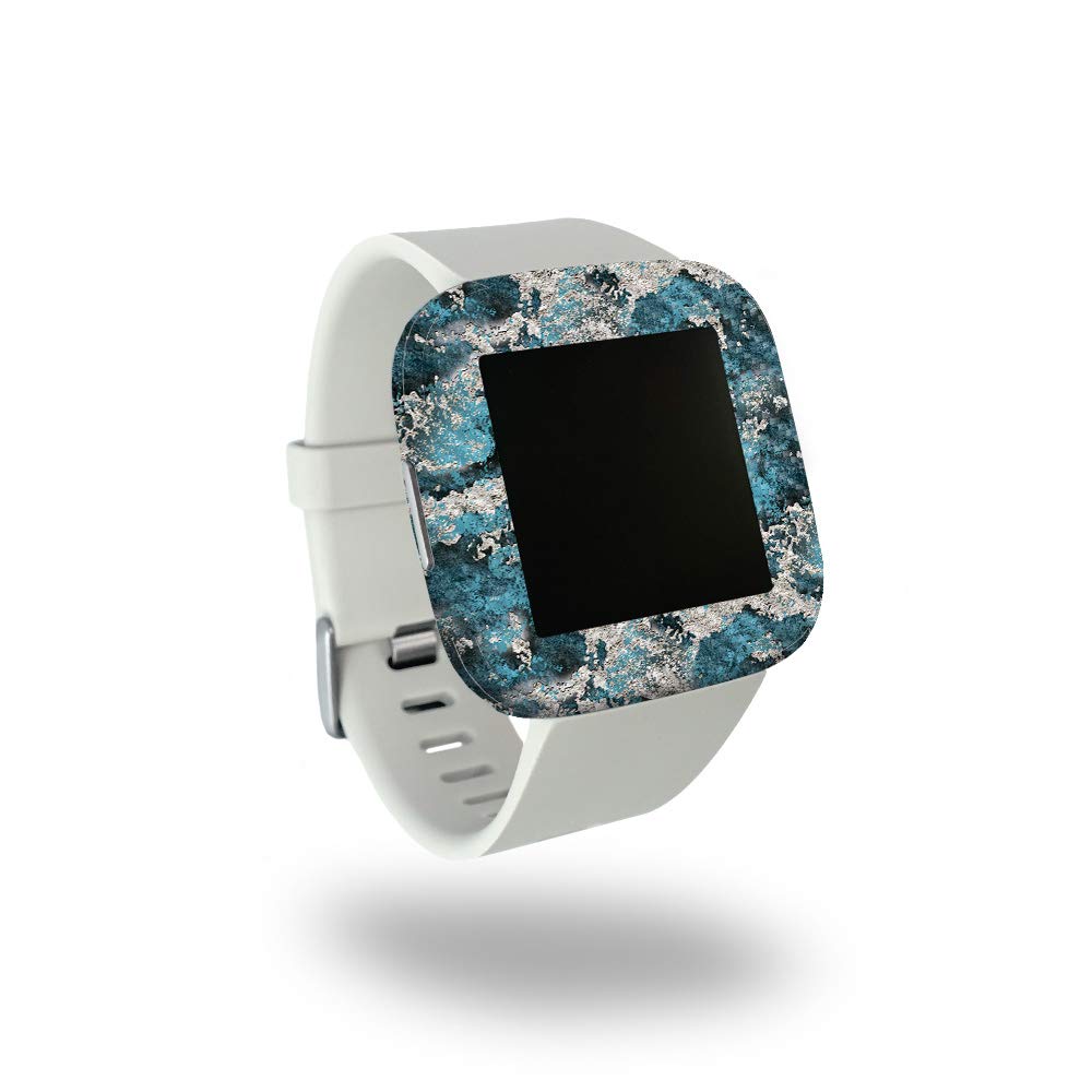Premium Carbon Fiber Skin for Fitbit Versa 2 - Rift Design | Protective & Durable Textured Cover | Easy to Apply & Remove | Made in USA | Perfect for Gym, Work & Outdoor Activities