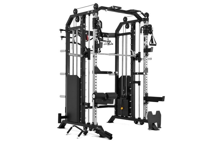 Warrior 801 All-in-One Functional Trainer Cable Crossover Home Gym with Smith Machine - Strength Training Equipment for Full Body Workouts at Home (Summer Sale)