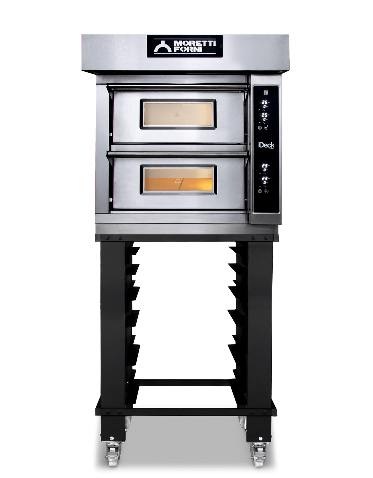 **Ampto iDeck Digital Control Electric Pizza Oven – 2 Deck Commercial Pizza Maker (61x66x14 cm Chamber) – Perfect for Restaurants, Pizzerias & Catering Businesses**