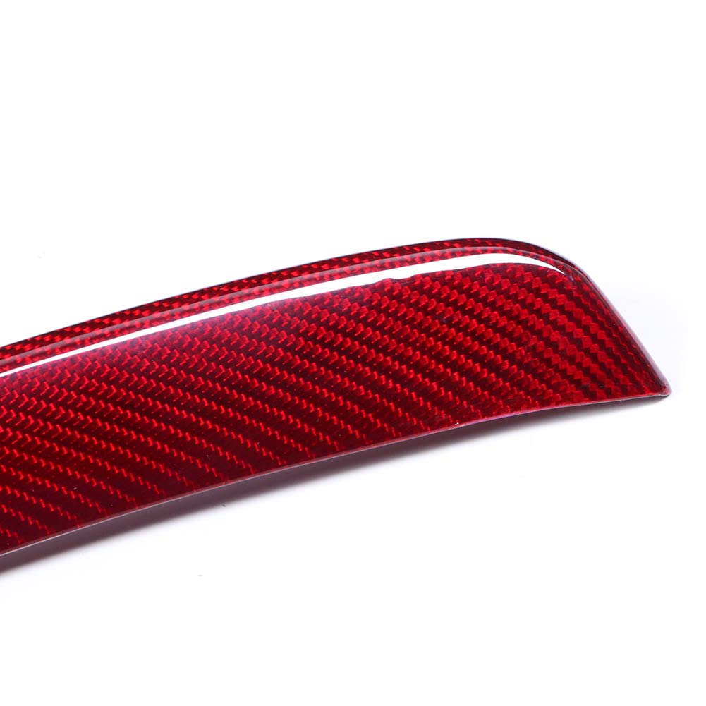 Carbon Fiber Front Grille Trim Cover for Alfa Romeo Giulia 2017-2022 | V-Shaped Red Grill Upgrade | Enhanced Sporty Look for Street & Show Cars