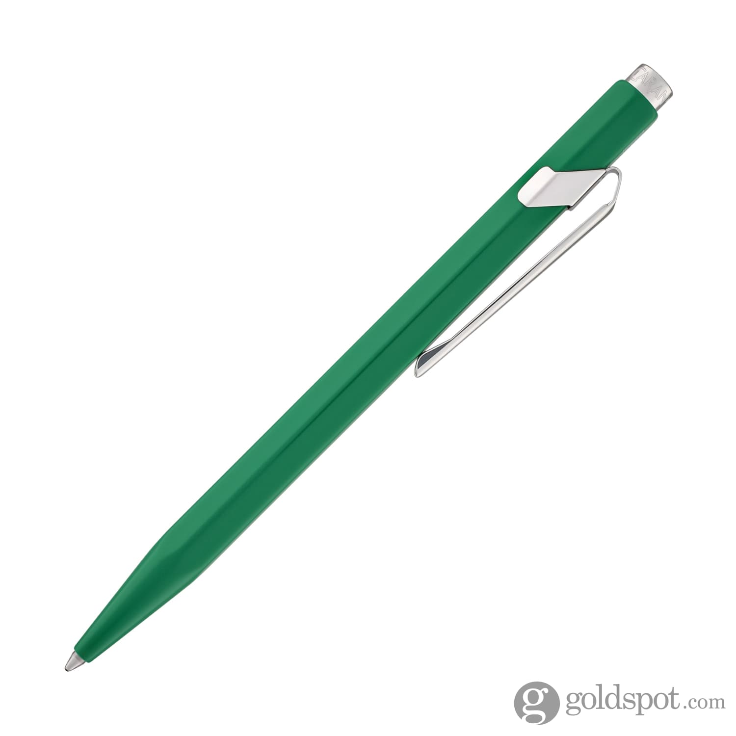 Premium Caran d'Ache 849 Metal Collection Ballpoint Pen - Elegant Green Ink Pen for Writing, Signing & Gifting - Perfect for Office, School & Luxury Everyday Use