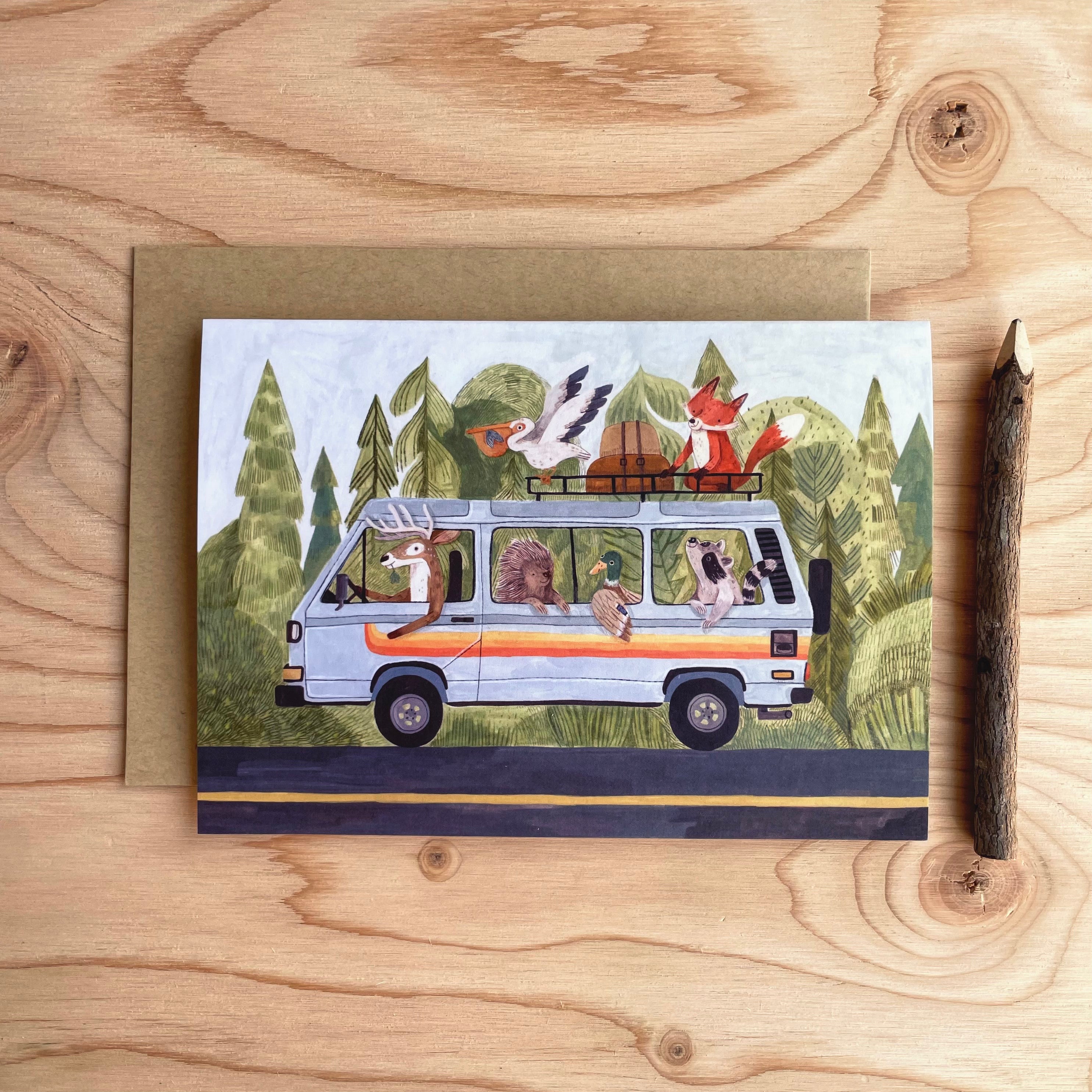 Van Life Essentials Card - Compact & Durable Travel Accessories for Road Trips & Camping | Perfect for Outdoor Adventures & Nomadic Lifestyles