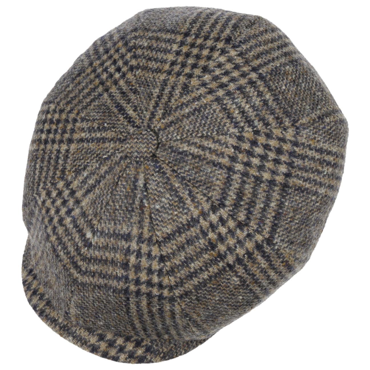 JJ Hats Premium 8-Panel Virgin Wool Cap - Classic Checkered Design for Men & Women - Perfect for Outdoor Activities, Casual Wear & Fashion Accessories