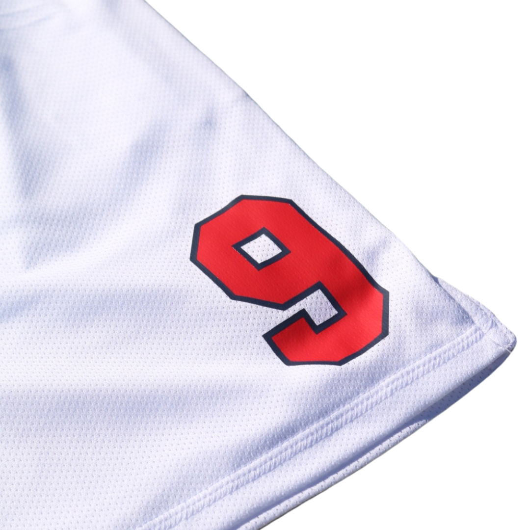 Solemate 9th Anniversary Basketball Shorts for Men - White, Red, Blue - Comfortable Gym Shorts for Basketball, Running & Workout - Perfect for Sports & Casual Wear