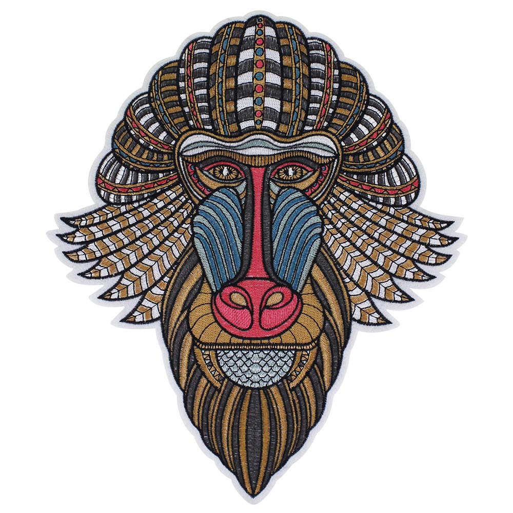 Premium Iron-On Gorilla Embroidery Patches for Jackets - 1 Piece DIY Applique Badge - Perfect for Denim, Vests & Backpack Customization