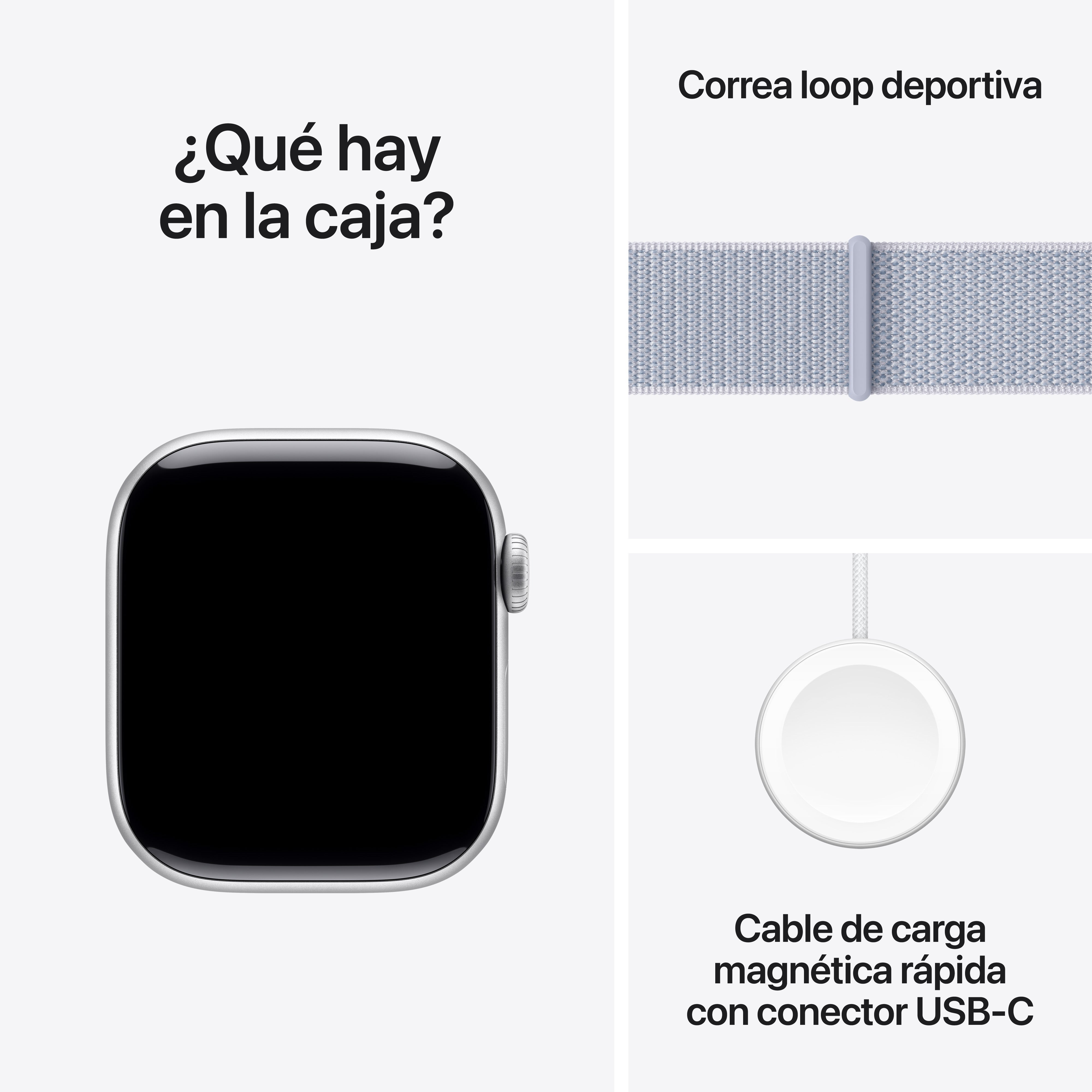 Apple Watch Series 10 GPS 42mm Silver Aluminum Case with Cloud Blue Sport Band - Perfect for Fitness Tracking & Everyday Wear