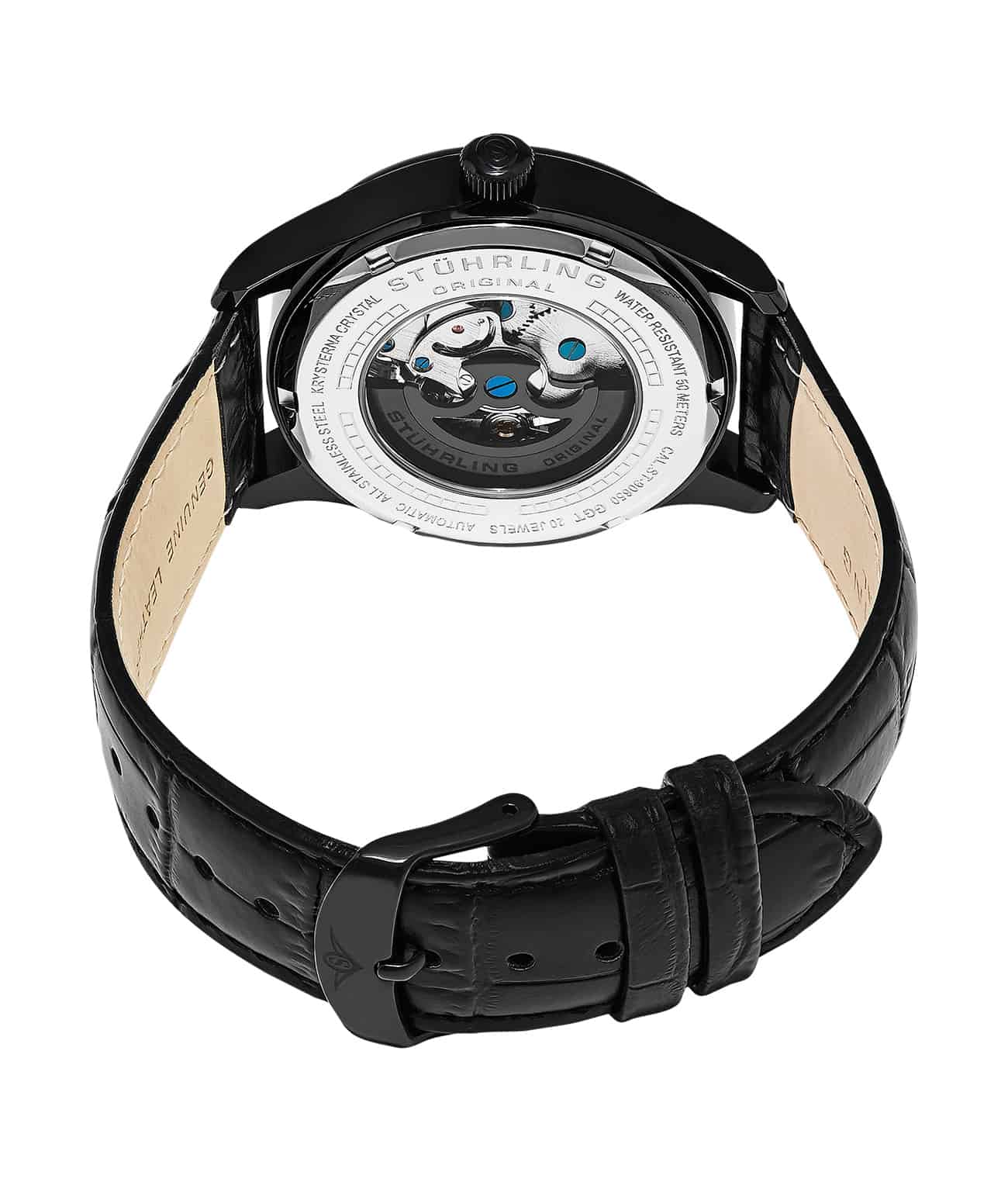 Automatic 42mm Skeleton Watch for Men - Luxury Mechanical Timepiece with Transparent Dial - Perfect for Business, Formal Events & Gift Giving