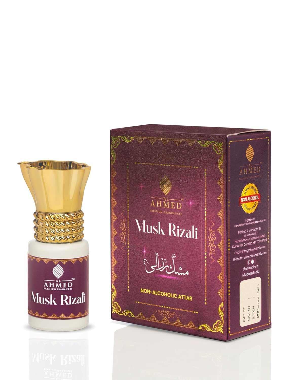 Long Lasting Fragrance Perfume Oil for Men & Women - 100% Alcohol Free Attar | 6ml Natural Artisanal Perfume Oil for Daily Wear, Special Occasions & Gift Giving