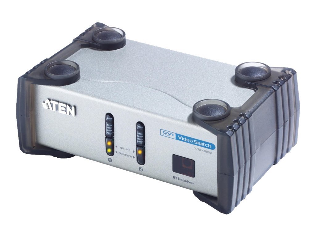 ATEN 4K DVI Video Switch - 2 Port HDMI Splitter for Dual Monitor Setup | Perfect for Gaming, Home Theater & Office Workstations