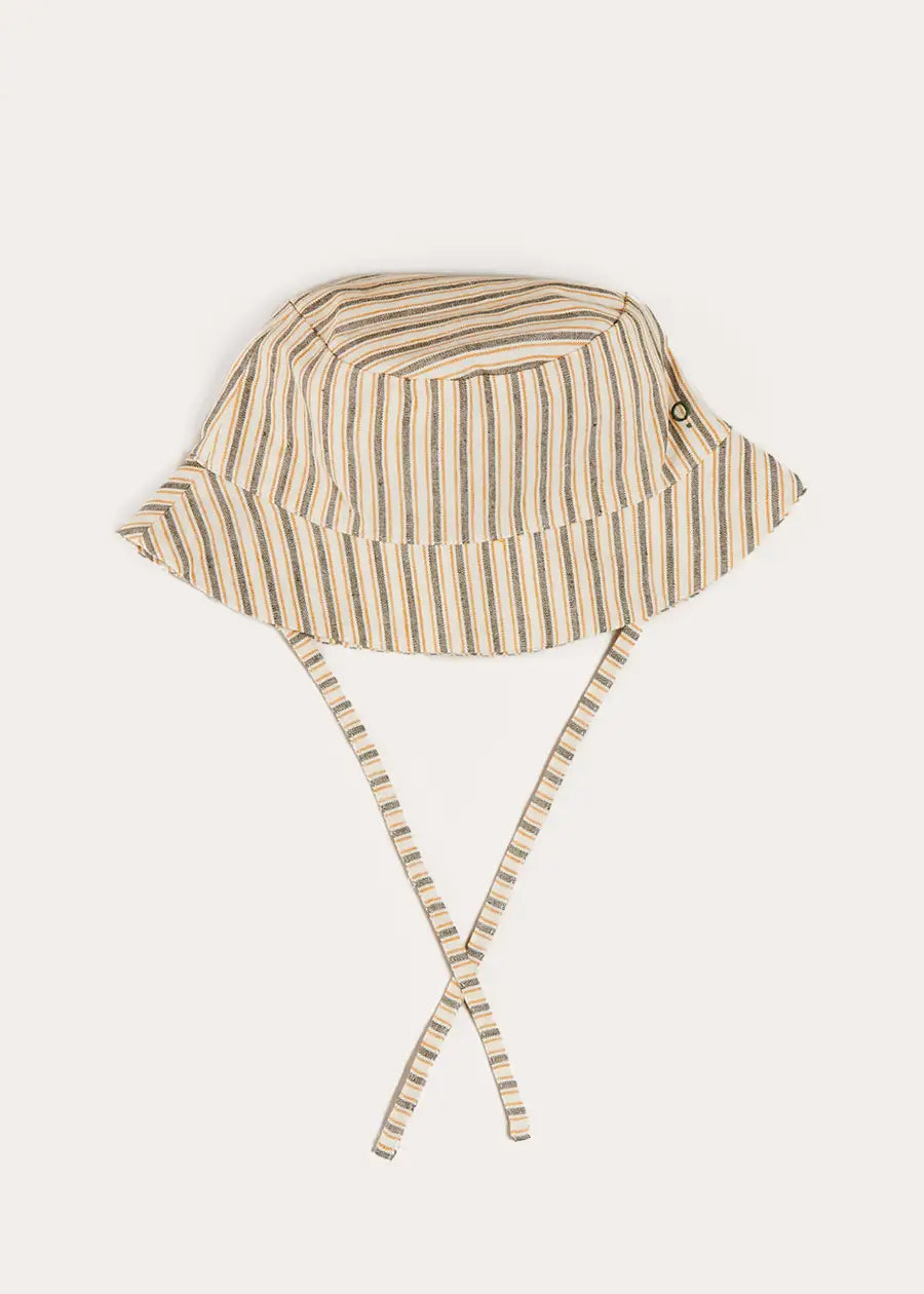 Green Holland Striped Sun Hat for Women - XS & M Sizes - Perfect for Beach, Garden & Summer Outdoor Activities