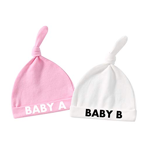 Pink White Baby Hat