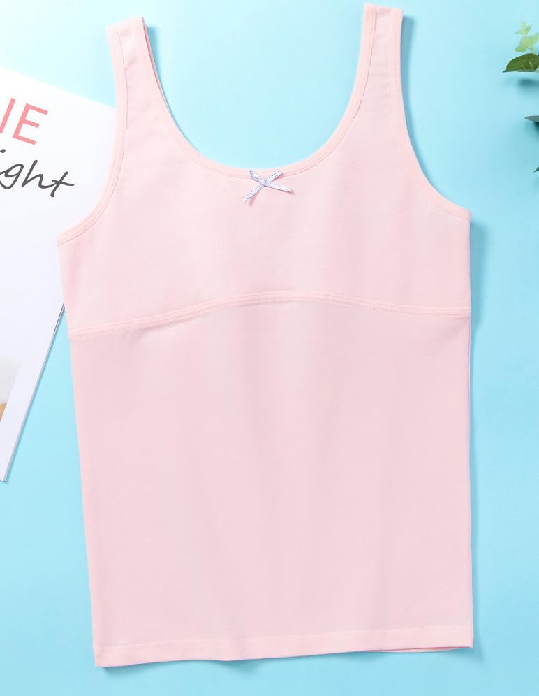 Original Cotton Camisole for Teen Girls - Soft Training Bras & Undershirts - Perfect for School, Sleepwear & Layering