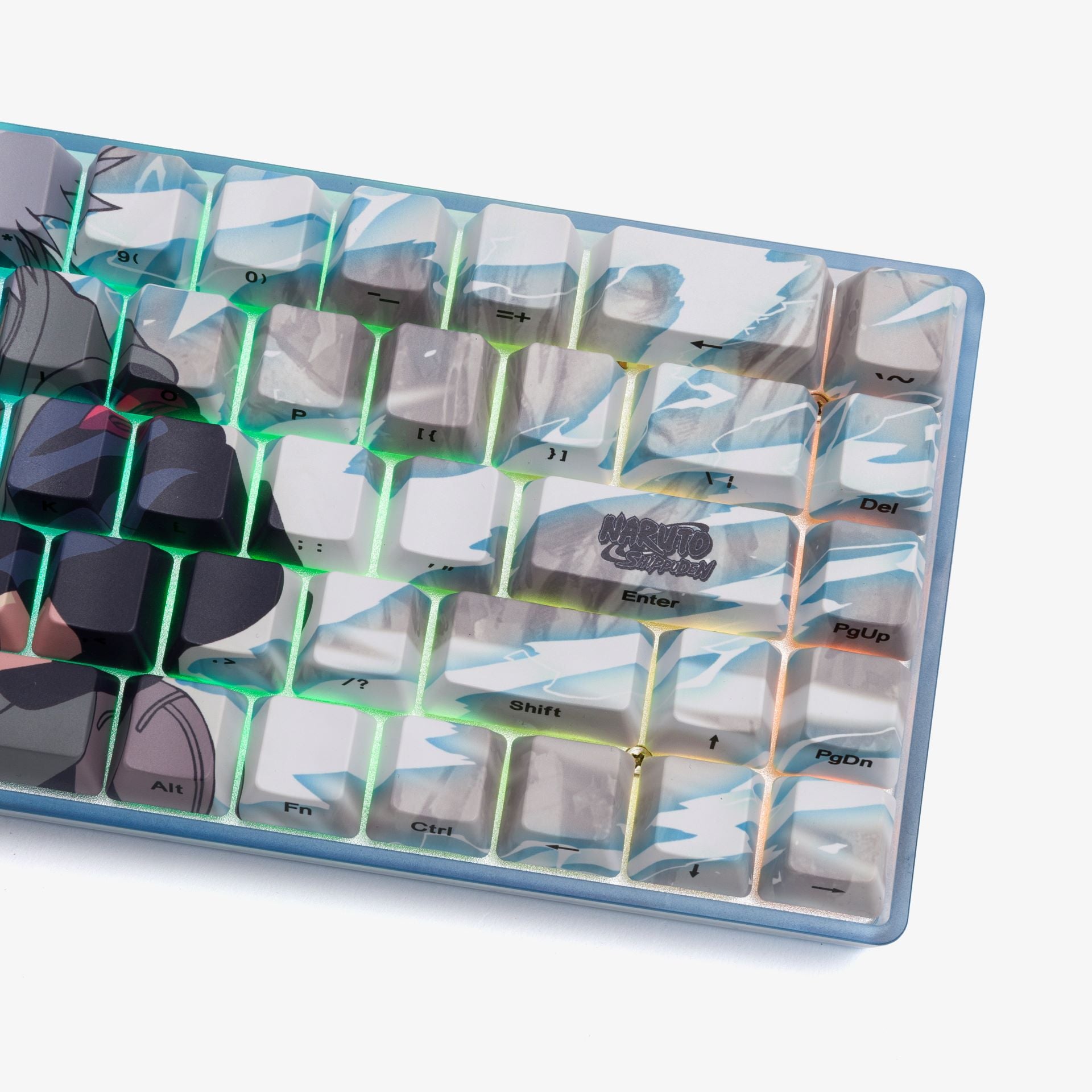 Naruto x HG 68 Keycaps Set - Kakashi Hatake Anime Mechanical Keyboard Keycaps for Gaming & Typing - Perfect for Naruto Fans, Custom Keyboards & PC Enthusiasts