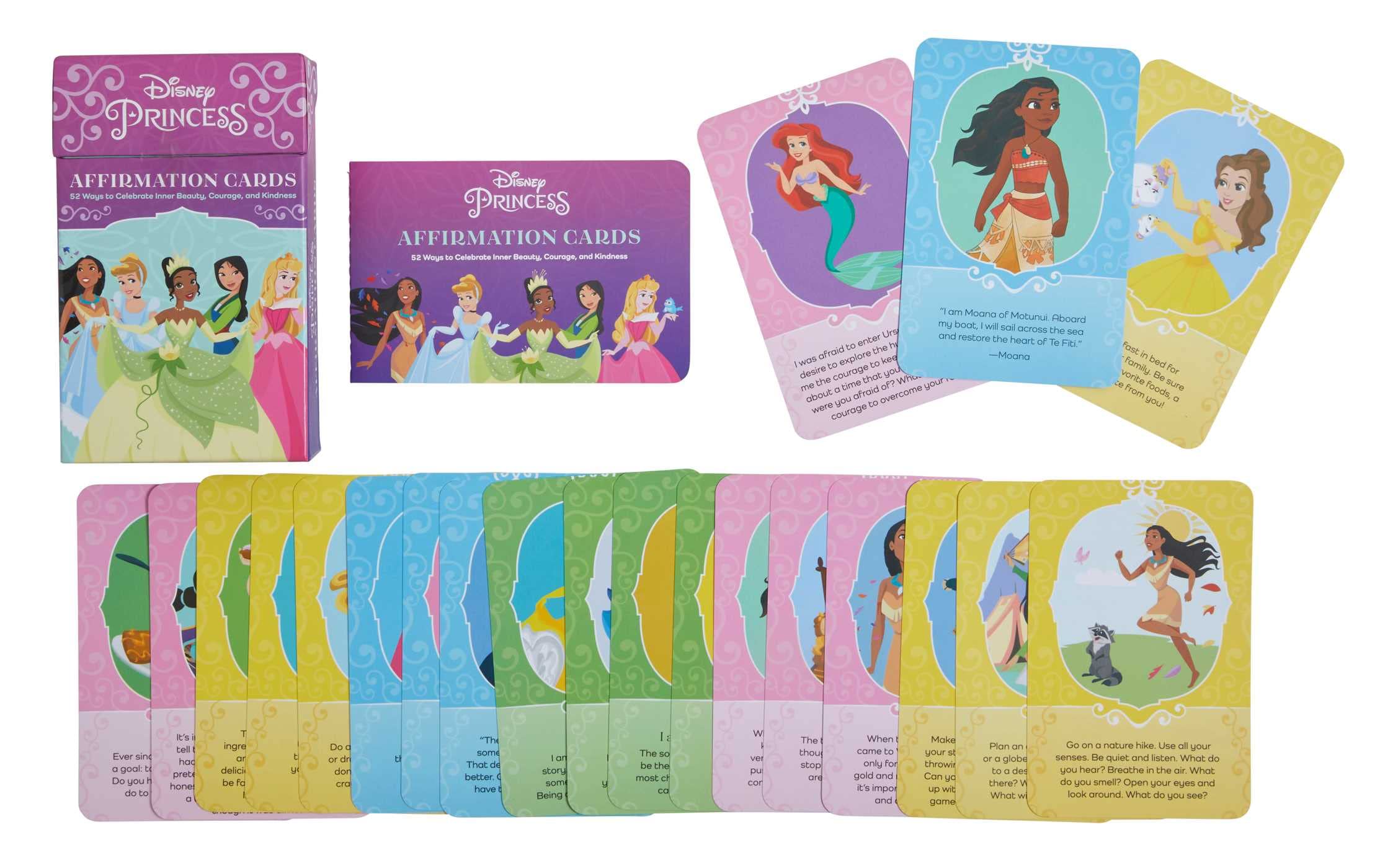 Disney Princess Affirmation Cards - 52 Inspirational Cards for Girls to Build Confidence, Courage & Kindness | Motivational Gift for Kids, Positive Parenting Tool, Classroom Activity & Self-Esteem Booster | Perfect for Bedtime Routines, Playtime & Emotional Learning