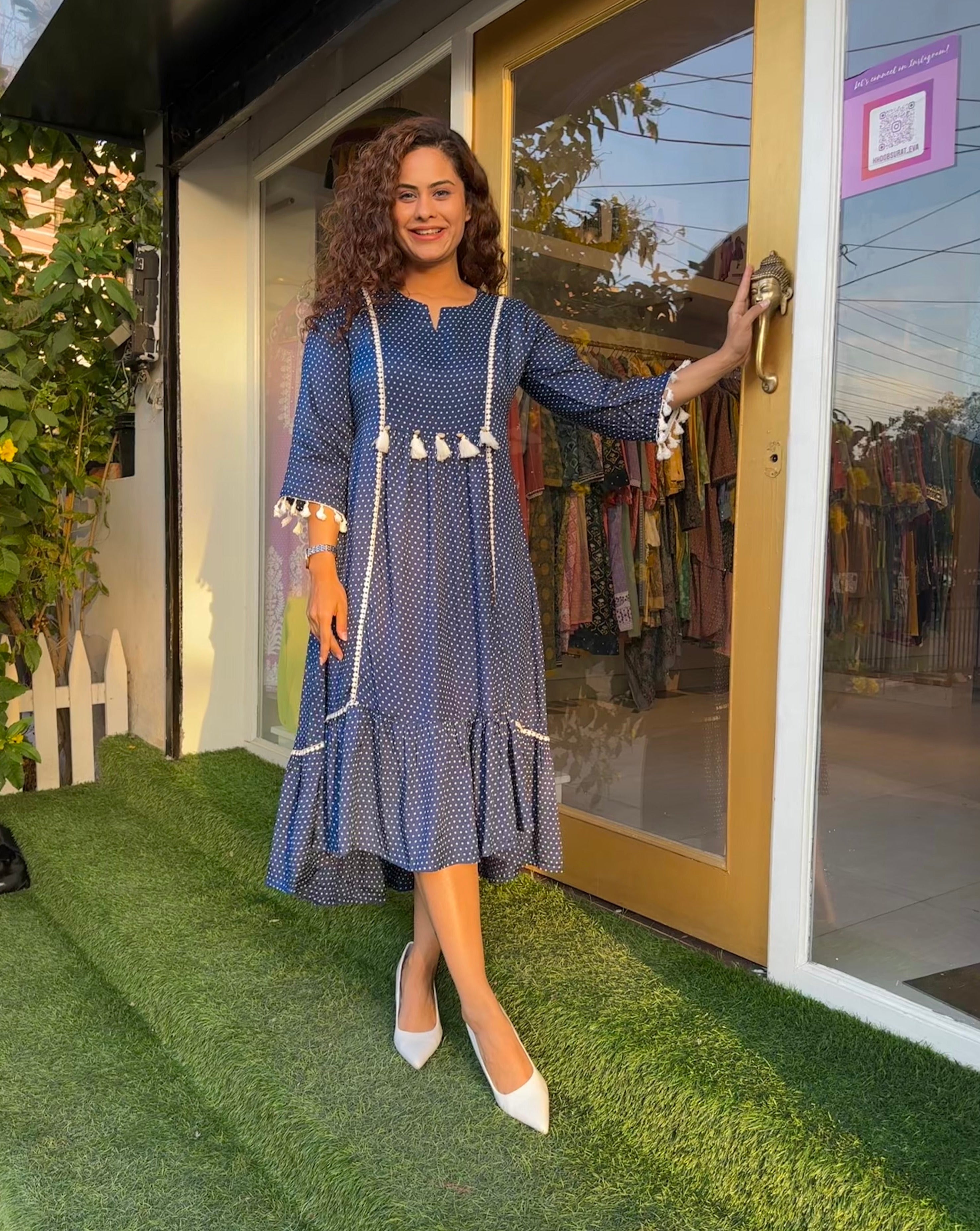 Breezy Blue Daydream Dress - Flowy Summer Maxi Dress for Women | Perfect for Beach Vacations, Outdoor Weddings & Boho Festivals