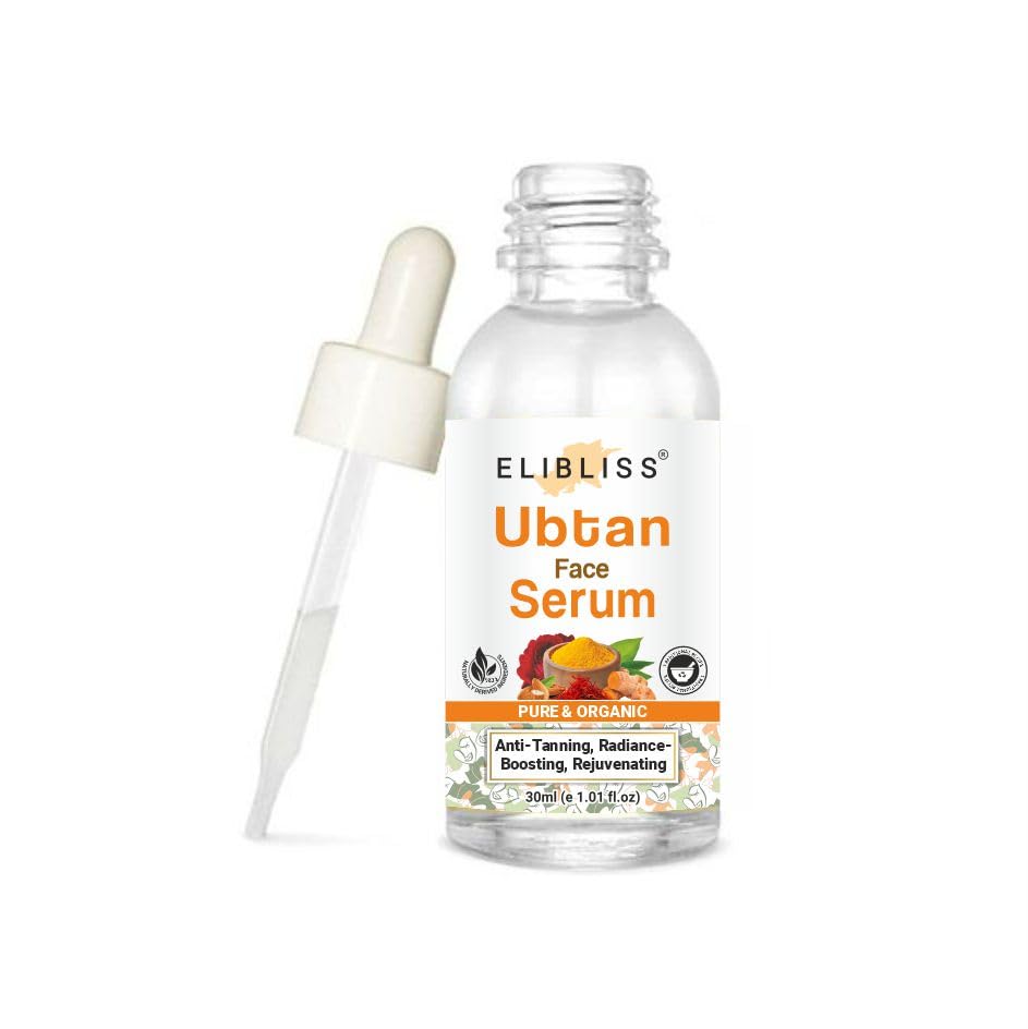 ELIBLISS Ubtan Face Serum for Brightening Skin, Anti-Aging, Sun Damage Repair & Dark Spot Reduction - 30ml | Perfect for Daily Skincare Routine & Glowing Complexion