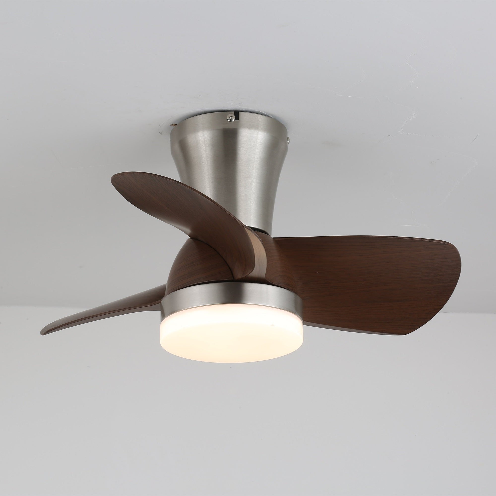 Aero Echo Ceiling Fan with LED Light Kit - Modern Smart Ceiling Fan for Bedroom, Living Room & Office - Remote Control, Quiet Operation & Energy Efficient