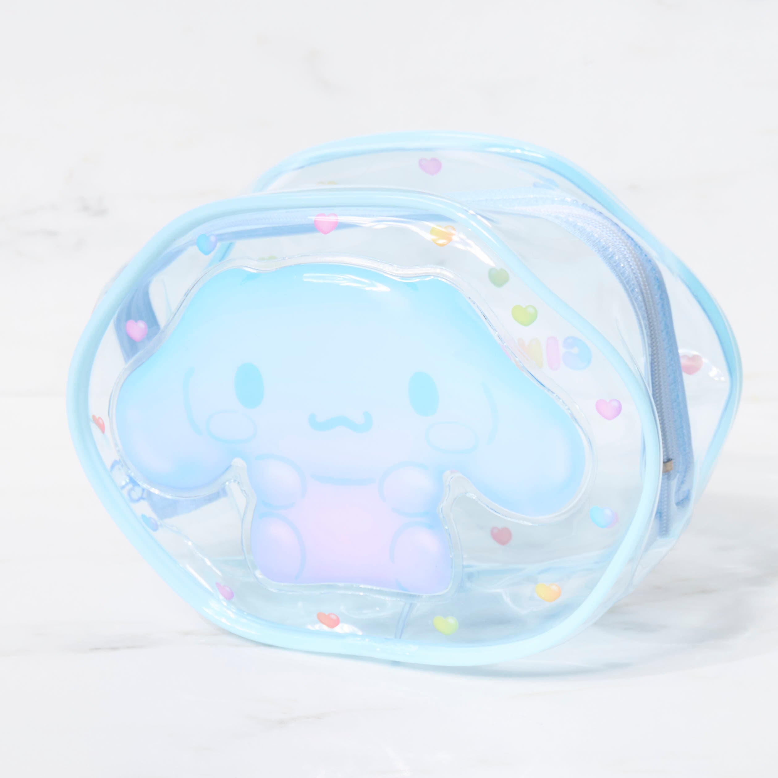 Sanrio Character Clear Pouch - Cute & Durable Plastic Zipper Bag for School, Travel & Cosmetics Storage - Hello Kitty, My Melody & More Anime Designs