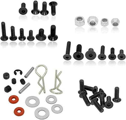 OGRC 522PCS RC Screw Kit - Universal RC Repair Tool Kit with Hardware Fasteners for Traxxas, Axial, Redcat, HPI, Arrma, Losi 1/8 1/10 1/12 1/16 Scale RC Cars, Trucks & Crawlers - Perfect for DIY Repairs & Maintenance
