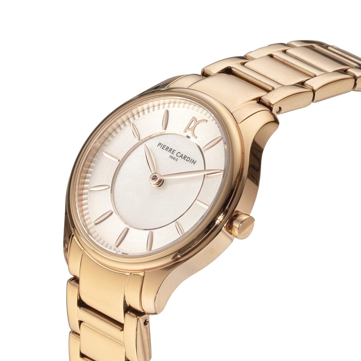 Pierre Cardin Vivienne Women's White MOP Analog Watch - CRV.0007 | Elegant Dress Watch for Office, Party & Special Occasions
