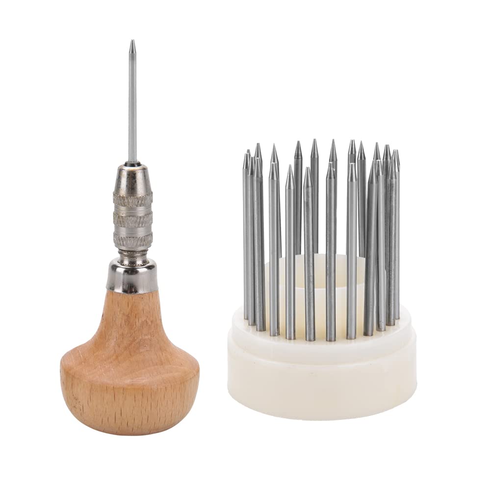 23-Piece Jewelry Engraving & Beading Tool Kit - Metal Bead Grain & Stone Setting Tools for Jewelry Making & Crafting - Perfect for DIY Jewelry Design, Metal Engraving & Gemstone Setting Projects