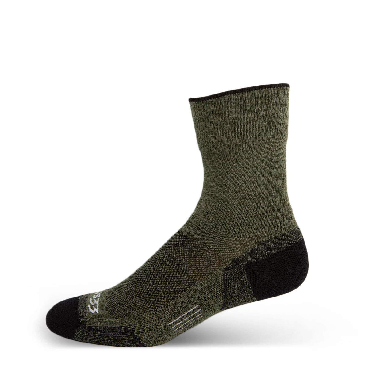 Premium USA Made Merino Wool Hiking Crew Socks - Warm & Breathable for Outdoor Adventures - Perfect for Mountain Climbing, Camping and Winter Sports