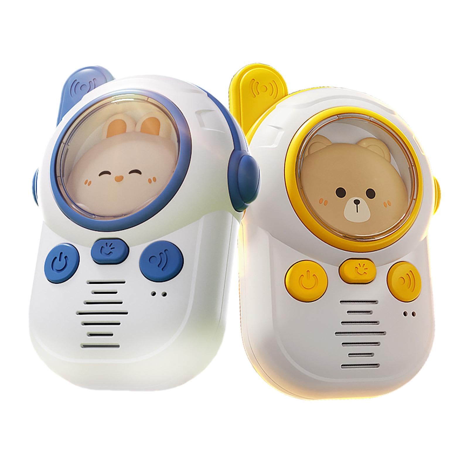 Kids Walkie Talkies Toy - 2 Pack Children's Walkie Talkie Set with Clear Sound & LED Light | Perfect for Indoor & Outdoor Play, Camping Adventures, Backyard Games, and Family Fun Activities