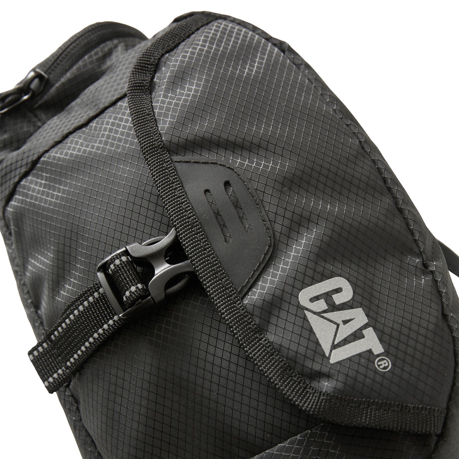 CAT FUJI Waist Bumbag - Black | Durable Crossbody Fanny Pack for Hiking, Travel & Outdoor Adventures