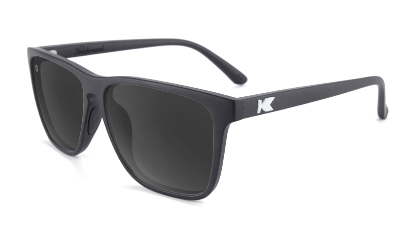 Fast Lanes Sport Sunglasses - Black/Smoke Gradient Lens for Running, Cycling & Outdoor Activities