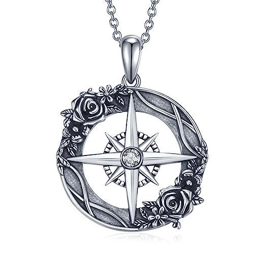 Rose Compass Necklace